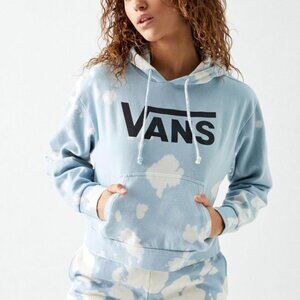 Vans Oxide Cloud Tie-Dye Crop Pullover Hoodie Sweatshirt Size S